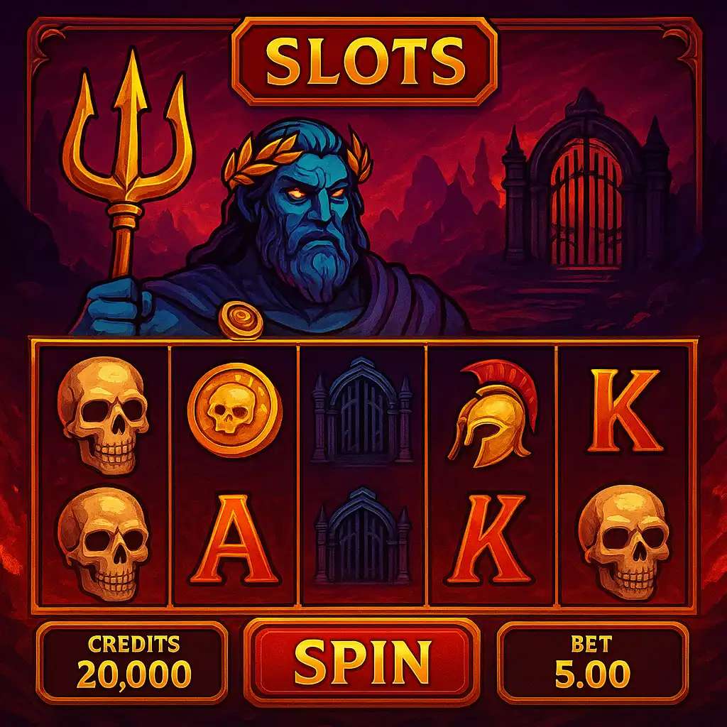 Screenshot of the Gates of Hades slot game reels
